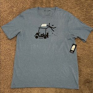 Travis Mathew Light Blue Graphic Tee